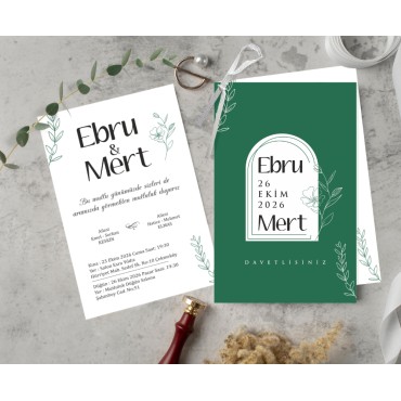 8040 İkili Davetiye